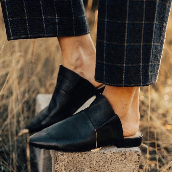 Free People Shoes - Free People Black Sienna Slip On Loafer